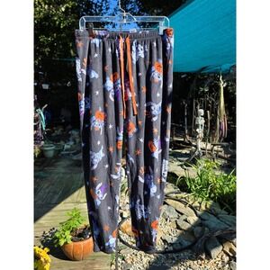 Disney Stitch Halloween Fleece Pajama Pants Joggers Black NWOT Medium